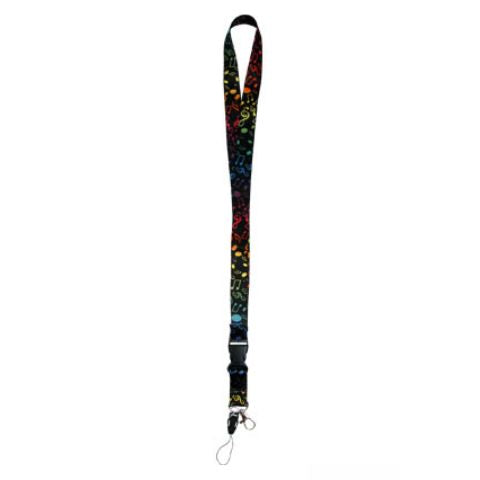 Lanyard, Music Notes - Multi-colored