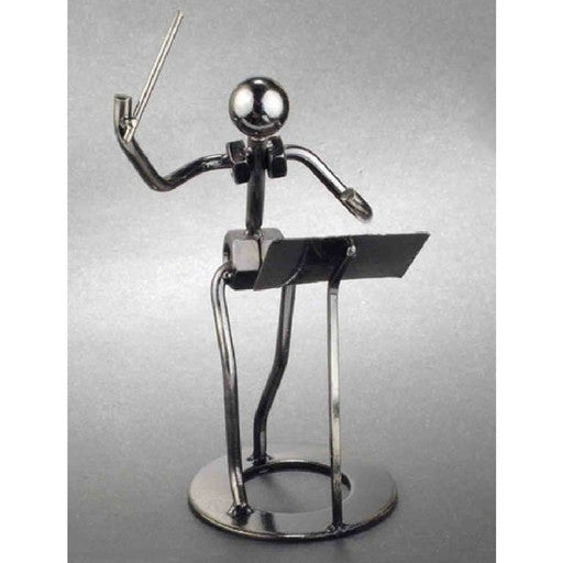 Metal Musician Sculpture, Conductor