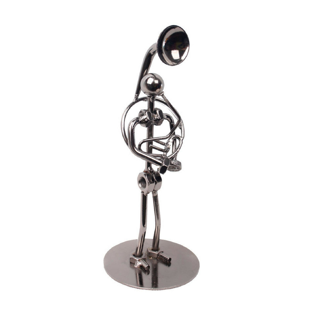 Metal Musician Sculpture, Sousaphone Player
