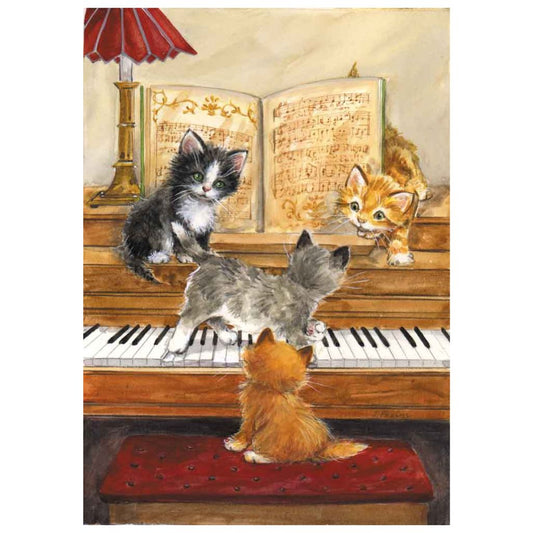 Notecards, Kittens on the Keys