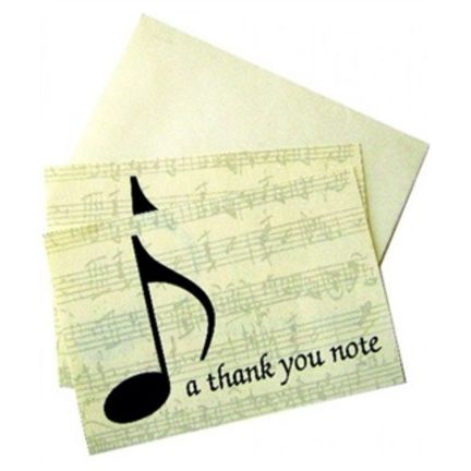 Notecards, A Thank You Note