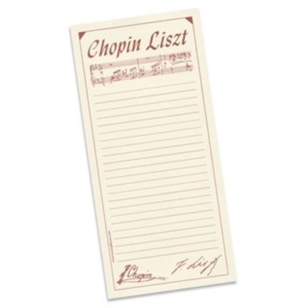 Notepad, Chopin Liszt - Cream