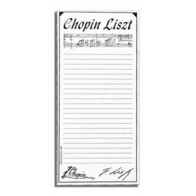 List Pad, Chopin Liszt - White