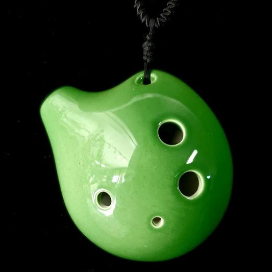 Alto C Ocarina, Seedpod Design, Green