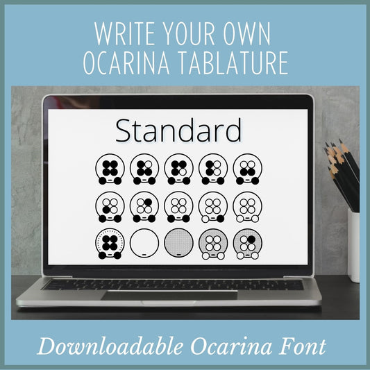 6-Hole Pendant Ocarina Font, "Standard"