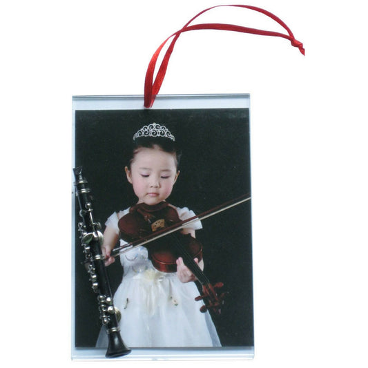 Music Picture Frame Ornament, Clarinet