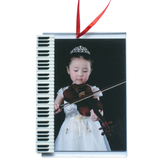 Music Picture Frame Ornament, Piano Keyboard