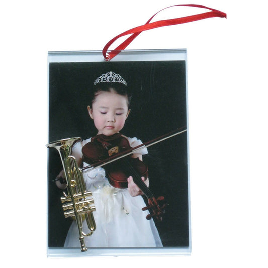 Music Picture Frame Ornament, Trumpet