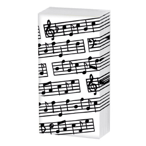Pocket Tissues, Sheet Music, Black & White