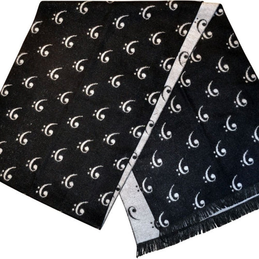 Winter Scarf, Cashmere Feel - Bass Clef