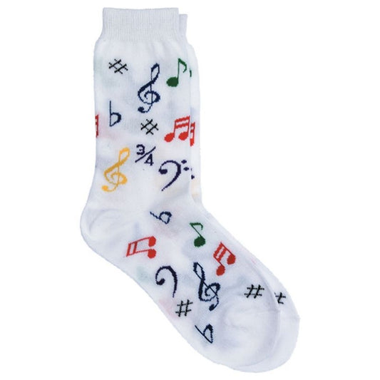 Kid's Socks, Multi-colored Music Symbols