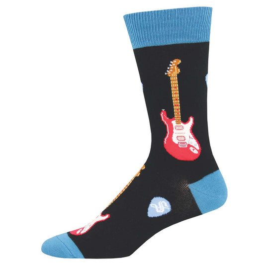 Men's Socks, Electric Guitars, Black