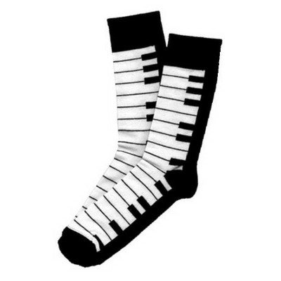 Men's Socks, Piano Keyboard