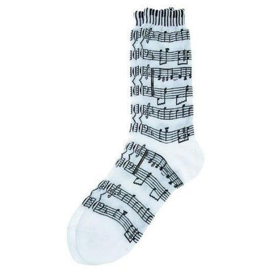 Women's Socks, Sheet Music with Piano Keyboard