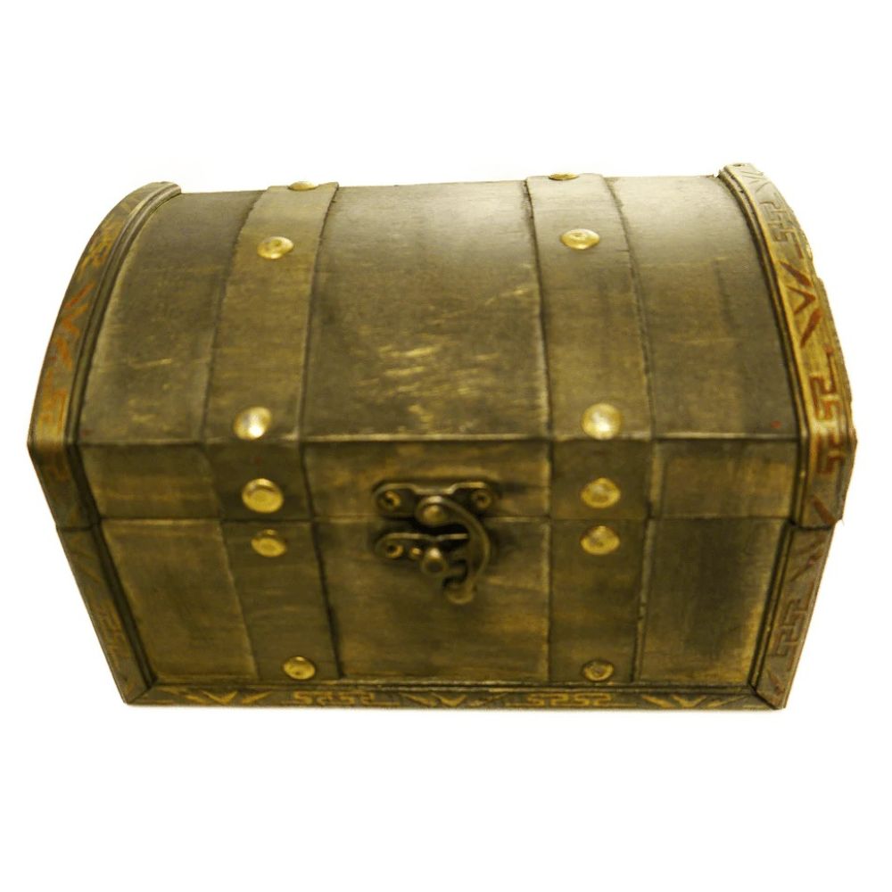 Distressed Treasure Chest Storage Box