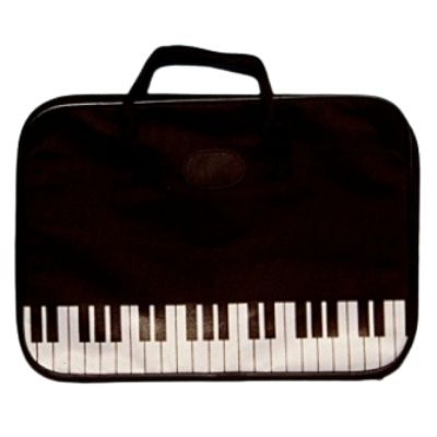 Canvas Briefcase, Piano Keyboard