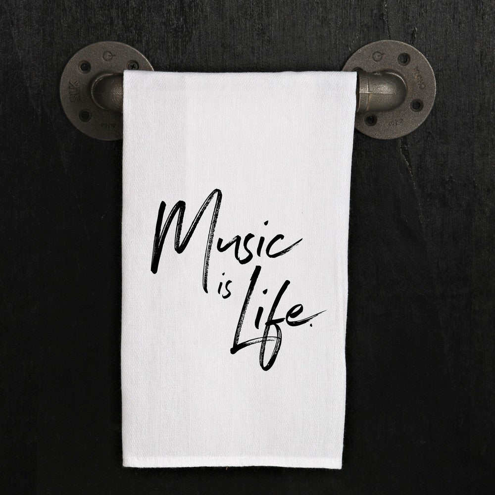 Music Hand Towel, Music is Life