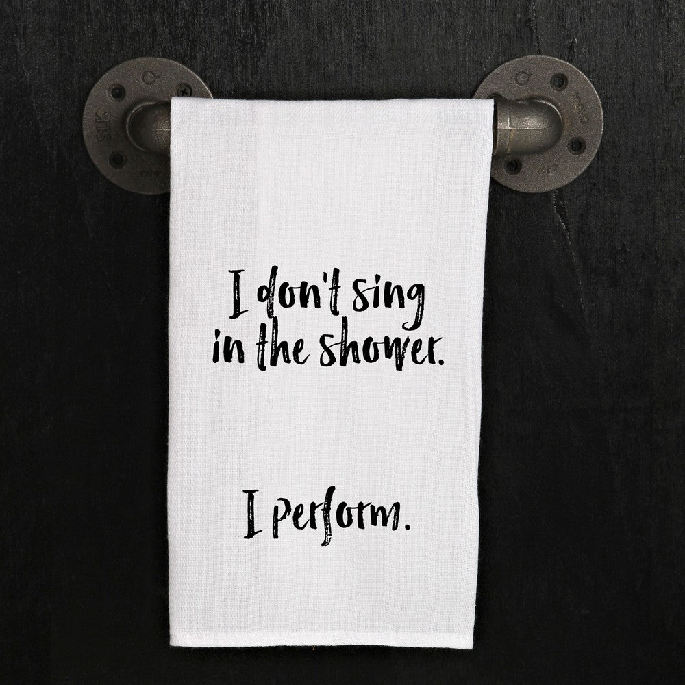 Music Hand Towel, Sing in the Shower
